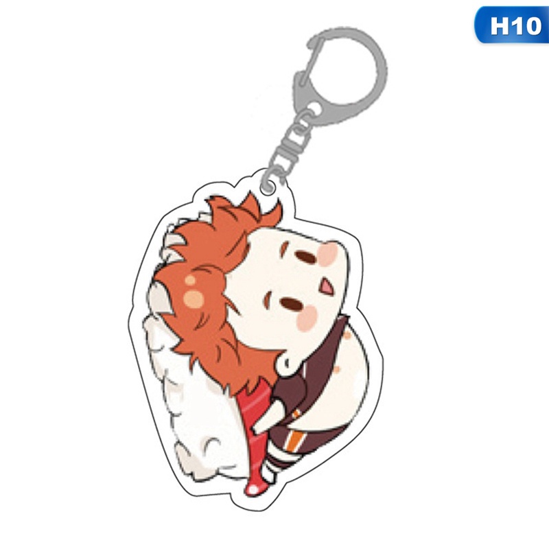 Móc khóa acrylic tinh tế họa tiết anime Haikyuu