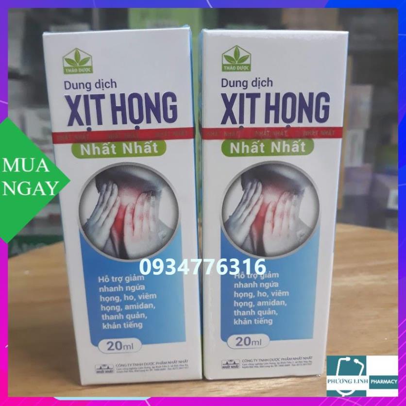 Xịt Họng Nhất Nhất - hỗ trợ làm giảm nhanh ngứa họng, ho, khản tiếng