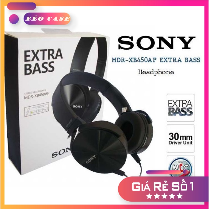 Tai nghe SONY EXTRA BASS MDR XB450AP FULL BOX.