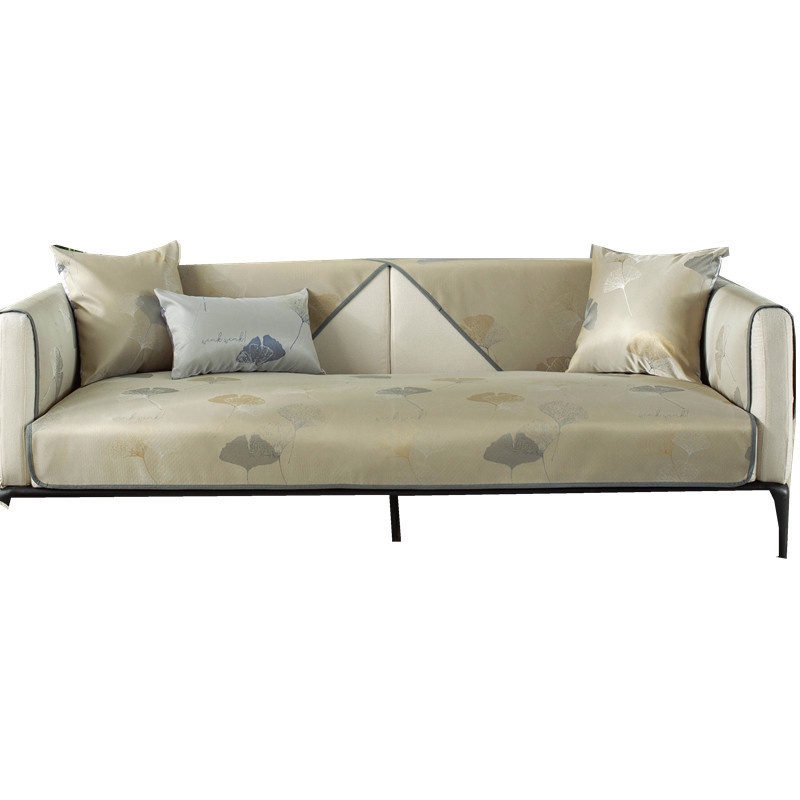 Vỏ Bọc Đệm Ghế Sofa Bốn Mùa Mùa Hè Bằng Lụa Lạnh Mát Chống Trượt Thông Dụng