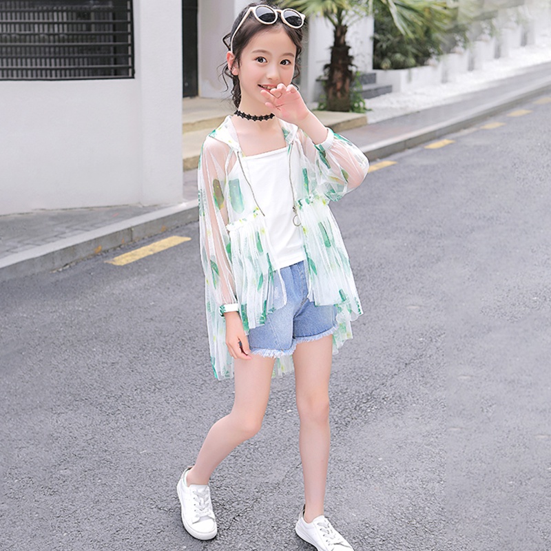 Áo Khoác Tuxedo Chống Nắng Thời Trang Cho Bé Gái