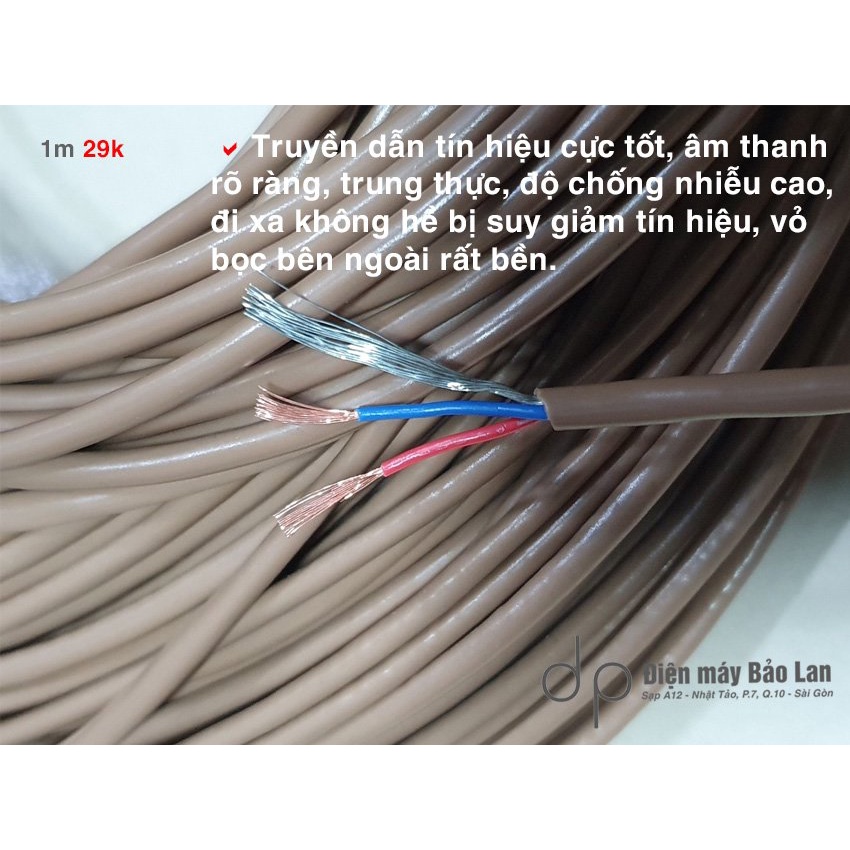Dây tín hiệu bãi Nhật, màu nâu. Bao đổi trả trong 7 ngày