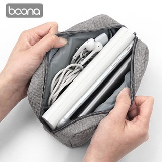 Túi đựng phụ kiện Baona BN-A001 đựng sạc dự phòng, điện thoại, chuột, sạc, cáp, tai nghe - Oz94