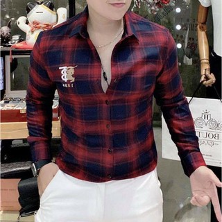 Áo Sơ-mi Nam Chất Lụa Kẻ Sọc Burberry