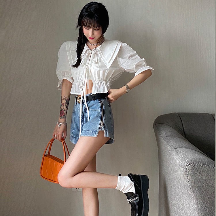 Bộ áo sơ mi và áo kiểu hai dây mẫu 2021 thời trang dành cho nữ (Có bán lẻ)