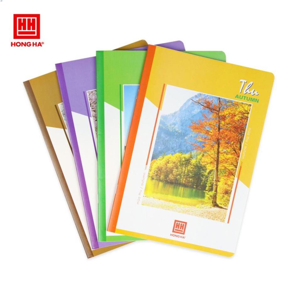 [Set 20 quyển] Vở kẻ ngang Hồng Hà 72 trang Pupil Bốn Mùa (1004)