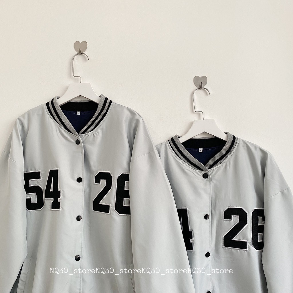 Áo Bomber Dù Thêu Số Chất Lớp Lót Nỉ Nam Nữ Ullzang | BigBuy360 - bigbuy360.vn