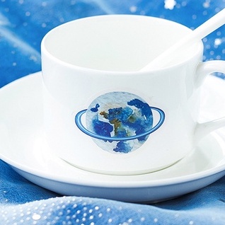 Hộp 45 nhãn dán sticker hình hành tinh thiết kế dễ thương trang trí DIY Box Sticker ST275