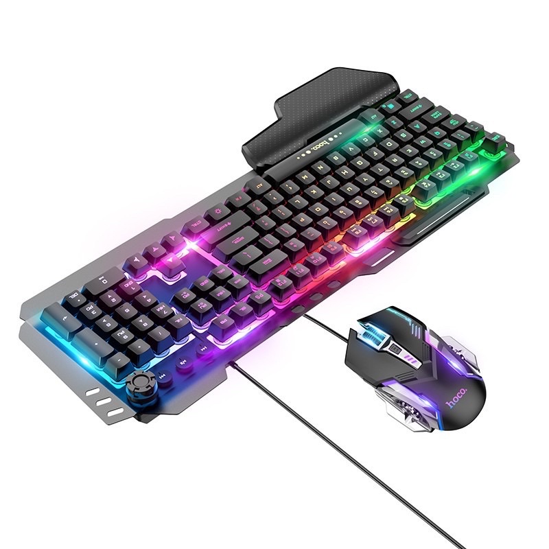Bộ Bàn Phím Và Chuột Gaming Hoco GM11 / GM12 / GM13 Chơi Game Có Dây - Có Đèn Nền LED RGB Tùy Chỉnh Chế Độ Đèn