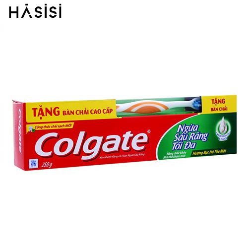 KEM ĐÁNH RĂNG COLGATE - Ngừa Sâu Răng Tối Đa 225g (KM - Bàn Chải)