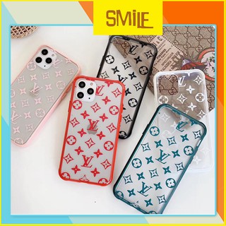 Ốp Lưng iphone Nhám LV viền màu_Chống Sốc