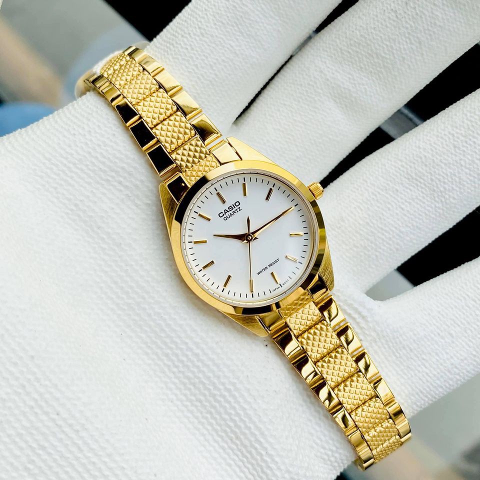 Đồng hồ nữ dây vàng Casio LTP-1274G HYMA shop