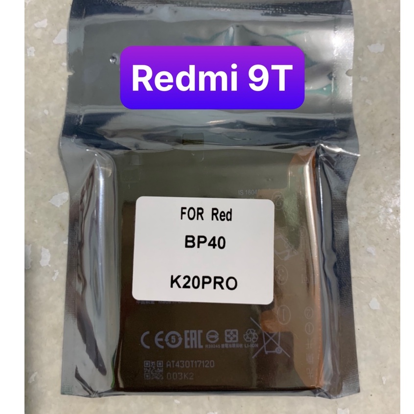 pin xiaomi BP40 dùng chung MI 9T / MI 9Tpro / redmi K20 /  K20 pro PIN ZIN 3900 / 40000 MAH