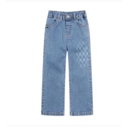 Quần jeans suông hình in MLB xuất Hàn. HA2434