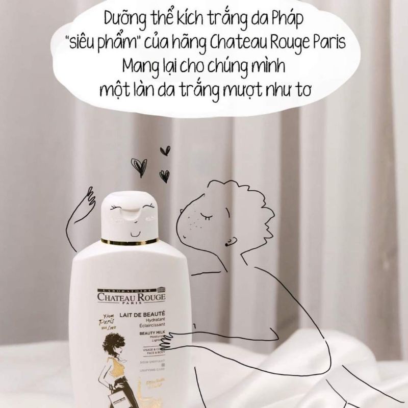 Dưỡng thể kích trắng Pháp Chateau rouge