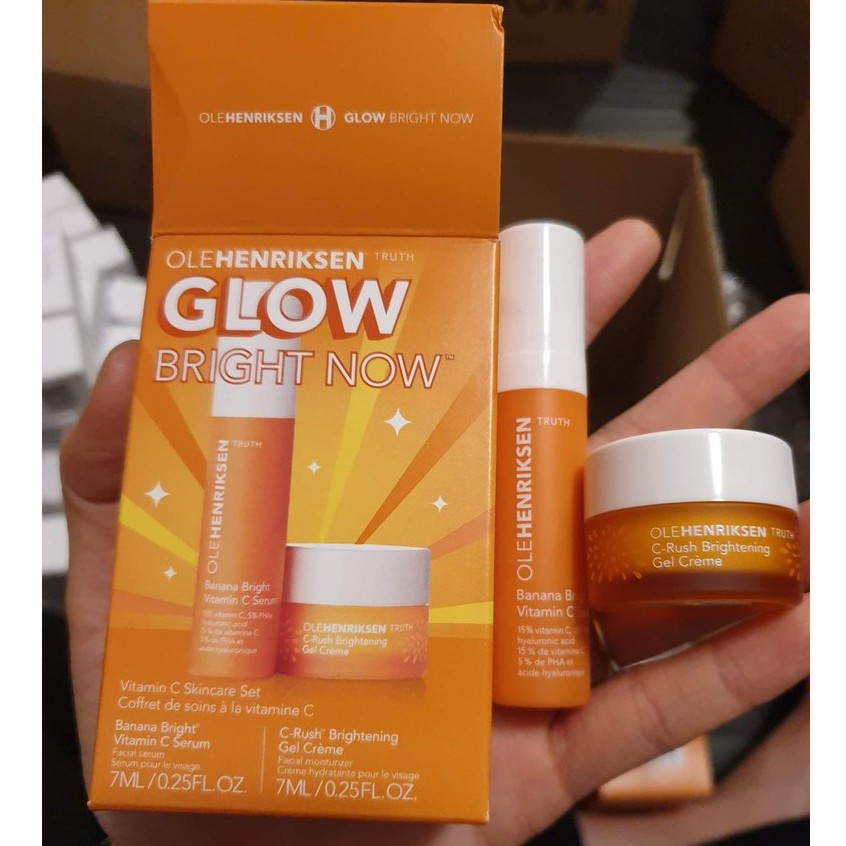 Set Kem Dưỡng Serum sáng da, mờ thâm OleHenriksen Banana Bright Vitamin C Serum Ole Henriksen