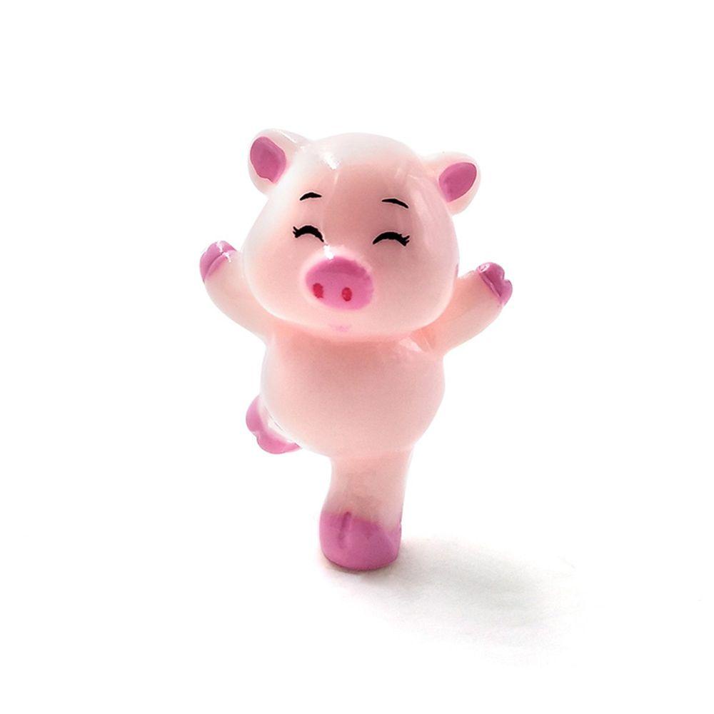 Set 4 Mô Hình Gia Đình Heo Con Dễ Thương Trang Trí Sân Vườn