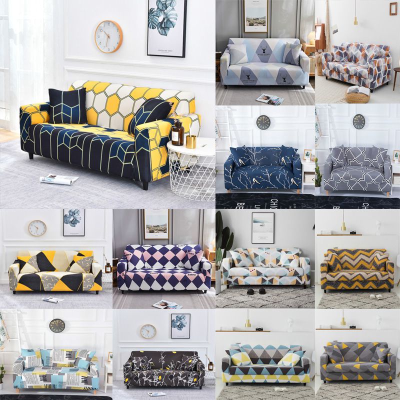 Vỏ Bọc Ghế Sofa Đàn Hồi Chống Trượt Họa Tiết Hoa Lá Ốp