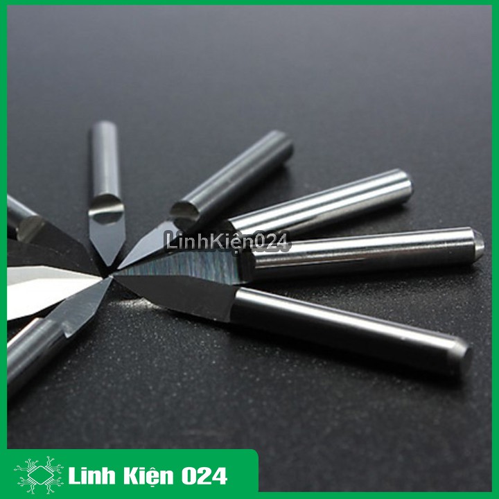 Bộ 10 Mũi Phay Vbit 30 Độ - 3MM