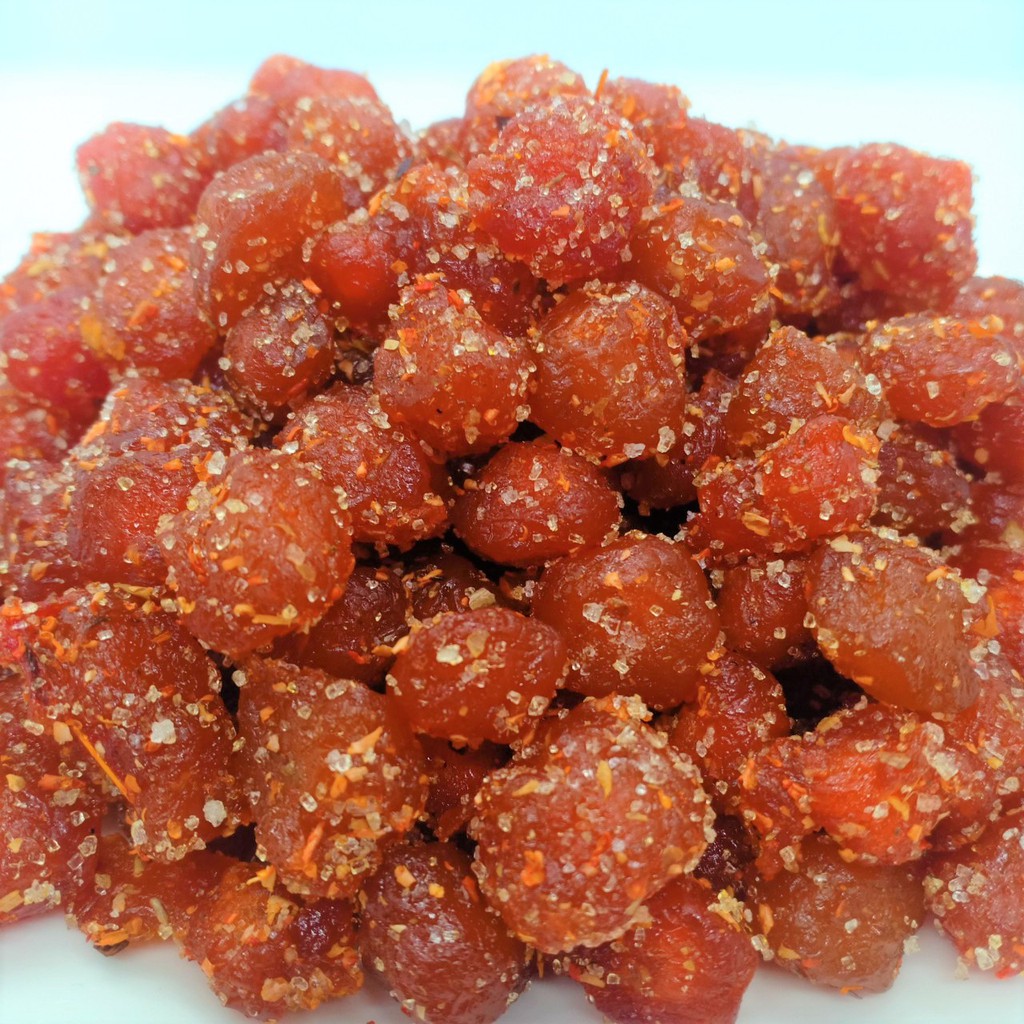 Chùm ruột sấy chanh muối Lon 500gr (NCFOOD)