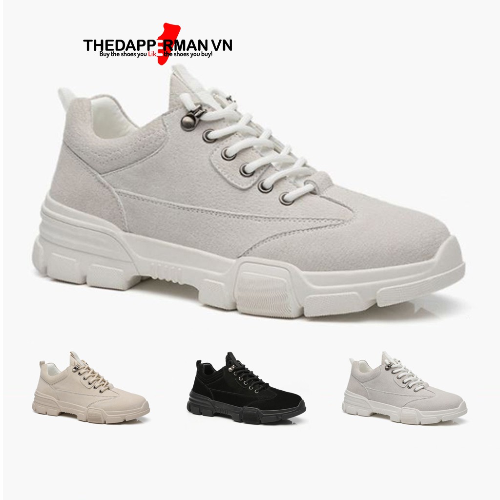 [Mã FAGREEN245 giảm tới 30K đơn 99K] Giày thể thao nam THEDAPPERMAN D101 chất liệu da lộn chống nước, ma sát tốt | BigBuy360 - bigbuy360.vn