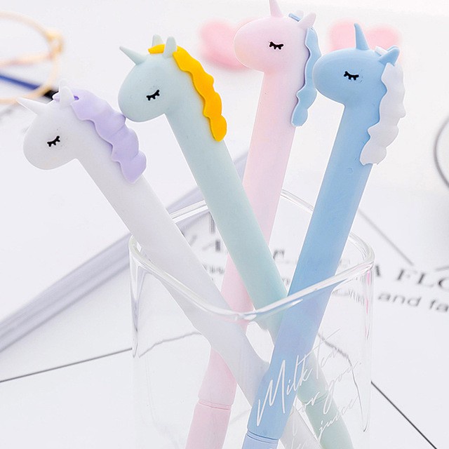 Bút Gel Mực Đen Hình Kỳ Lân Siêu Dễ Thương