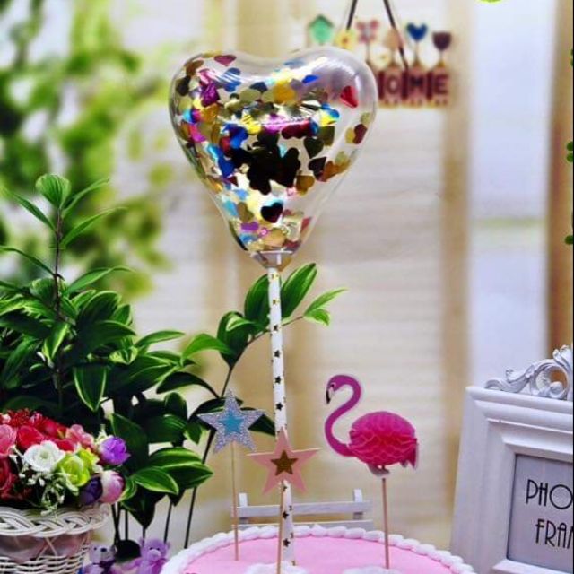 5 quả bóng trang trí bánh gato , sinh nhật , tiệc ...