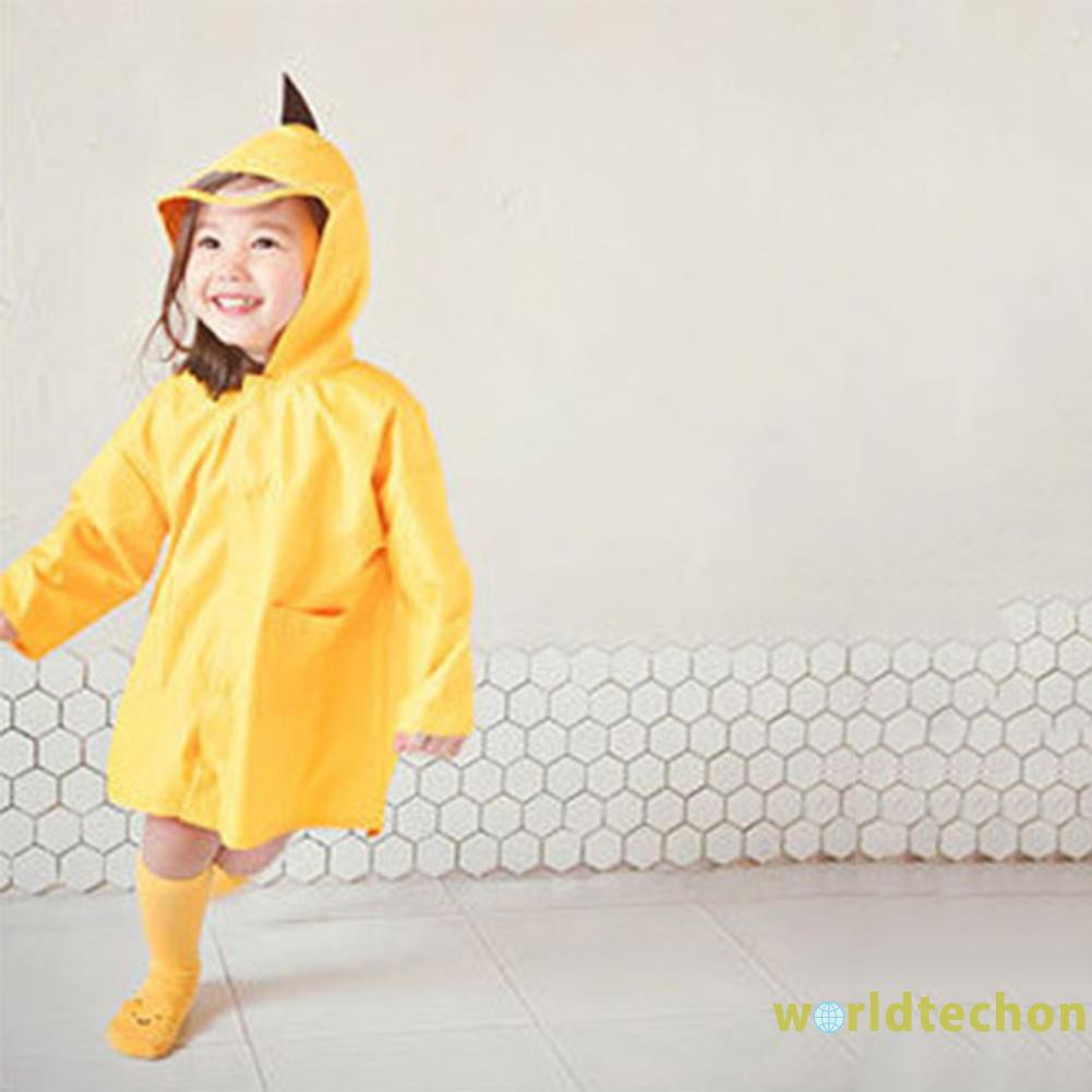 READY STOCK Children Raincoat Kids Boys Girls Waterproof Cartoon Dinosaur Baby Rainwear