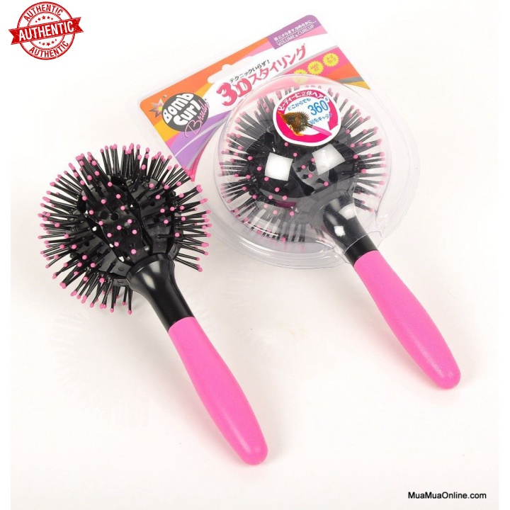 [Mã giảm giá tích lũy] Lược chải tóc 3D Bomb curl Brush 360 độ