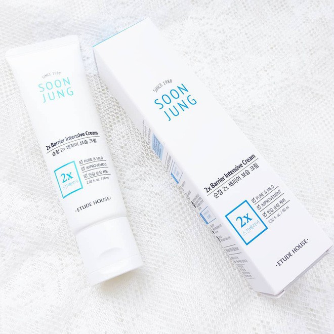 Kem dưỡng cho da khô nhạy cảm tăng cường hàng rào bảo vệ da Etude House  SOON JUNG 2X Barrier Intensive Cream 60ml | Shopee Việt Nam