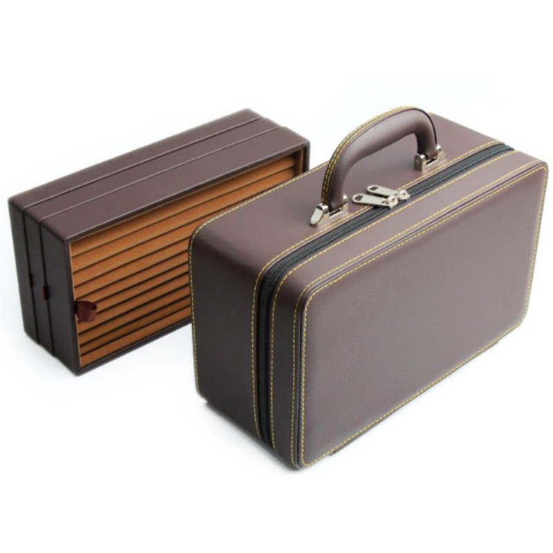Vali đựng trang sức 3 lớp PU siêu sang
