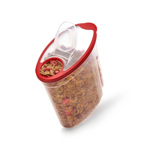 HŨ NHỰA LỚN 5.2 LÍT ĐỰNG ĐỒ KHÔ, NƯỚC UỐNG Rubbermaid Cereal Keeper NẮP ĐỎ
