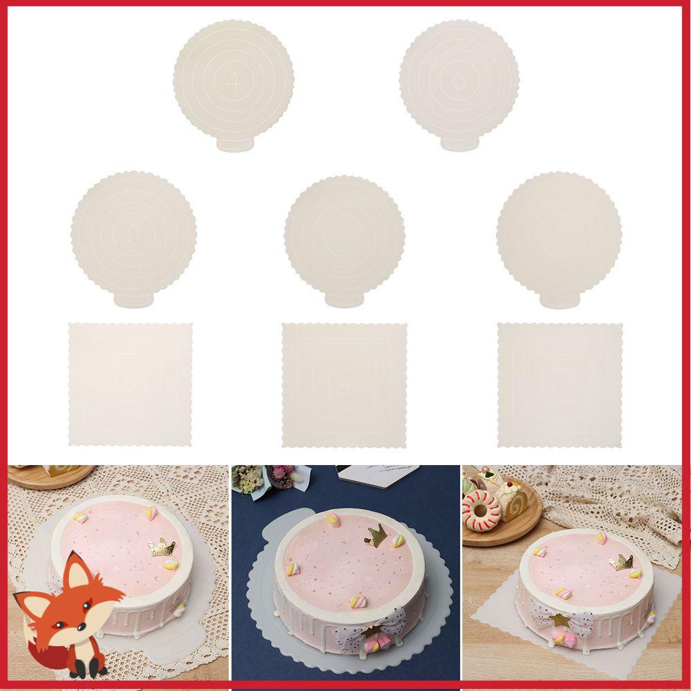 Khay Nhựa 4/6/8/10/12inch Đựng Bánh Kem Có Thể Tái Sử Dụng