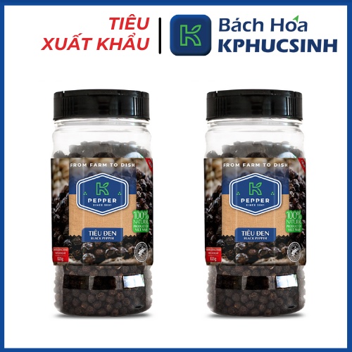 Tiêu đen nguyên hạt k pepper 125g Kphucsinh