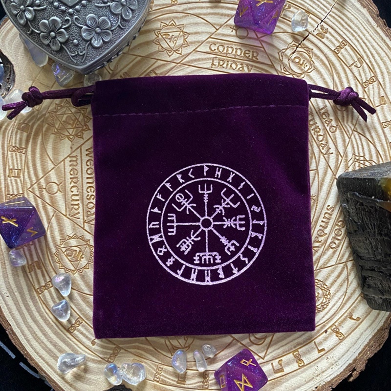 Tấm Lót Thẻ Bài Tarot Hình Chữ Nhật Chất Liệu Nhung Tiện Dụng