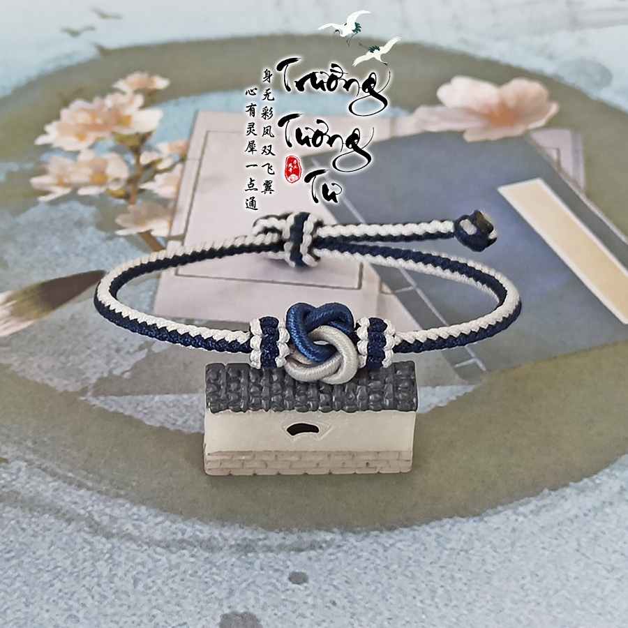 Vòng Tay Cặp, Vòng Tay Tình Nhân, Vòng Tay May Mắn Chỉ Đỏ, Vòng Tay Handmade DIY Đồng Tâm Kết [Trường Tương Tư]