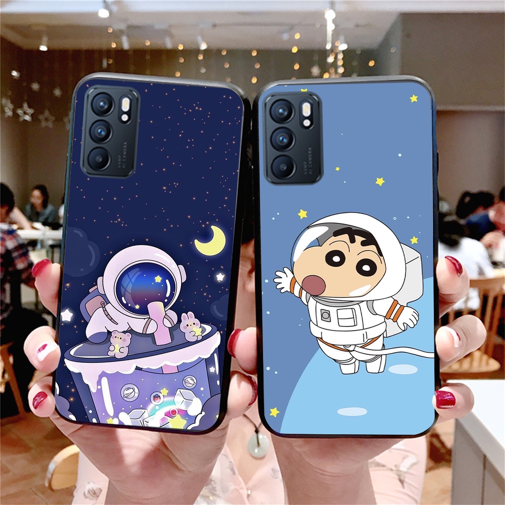 Ốp lưng Oppo Reno 6 5G - Reno 6Z 5G ốp phi hành gia đẹp