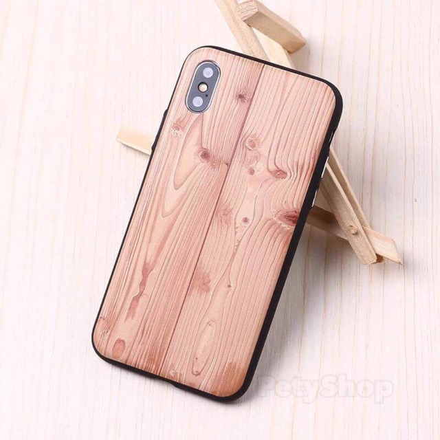 Ốp dẻo gỗ iphone 7plus/8plus/X