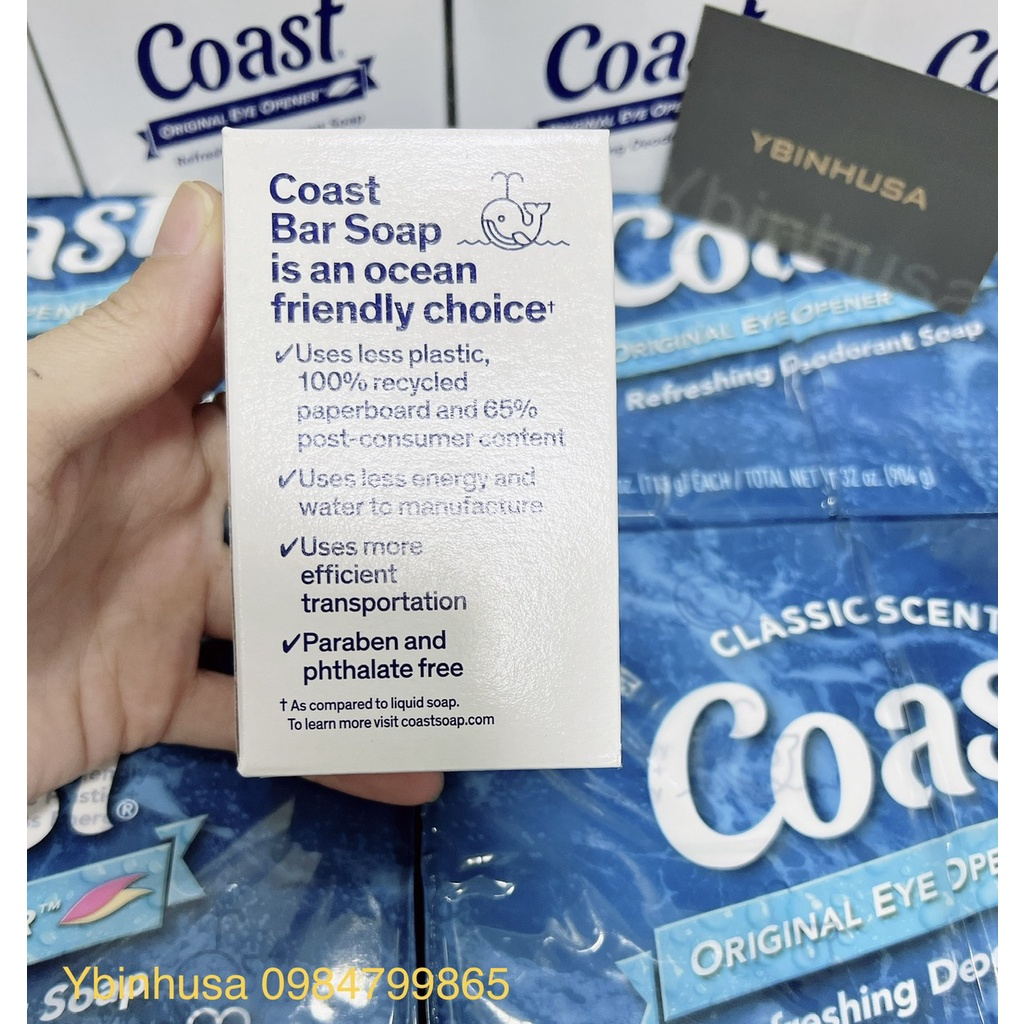 Xà bông cục Coast 113g  của Mỹ