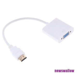 1 Đầu Chuyển Đổi HDMI Sang VGA HD 1080P Màu Trắng