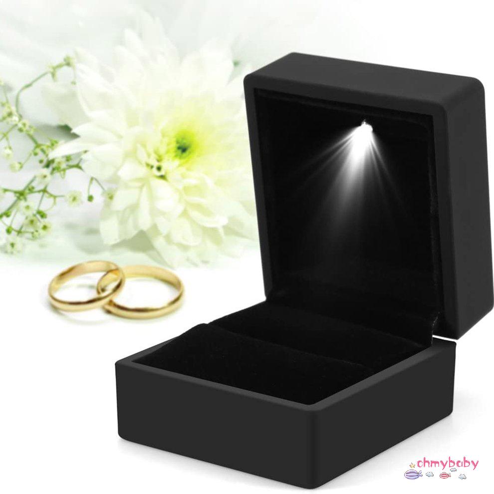 Hộp đựng nhẫn cao cấp với đèn Led Hộp đựng đồ trang sức bằng kim cương Hộp đựng đồ trang sức [8/1]