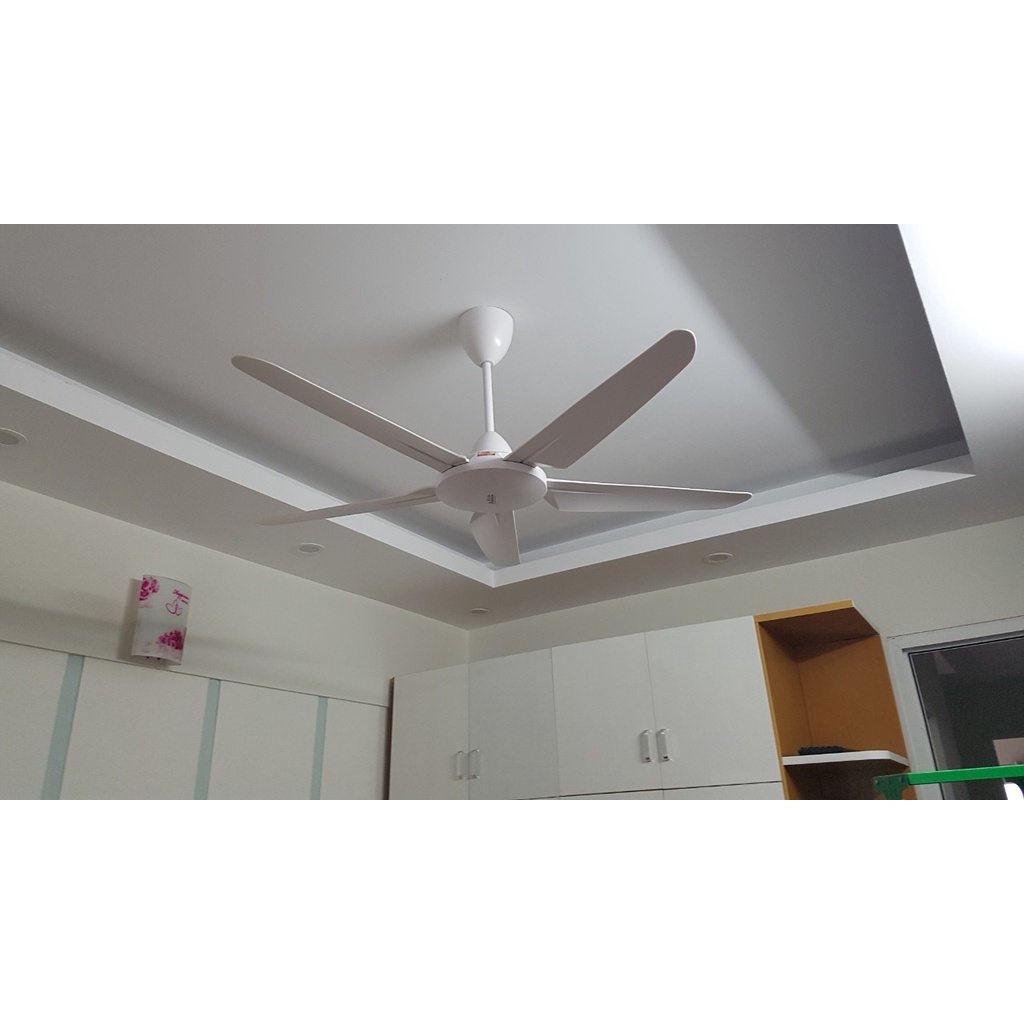 Quạt trần 5 cánh điều khiển từ xa động cơ AC 5 số