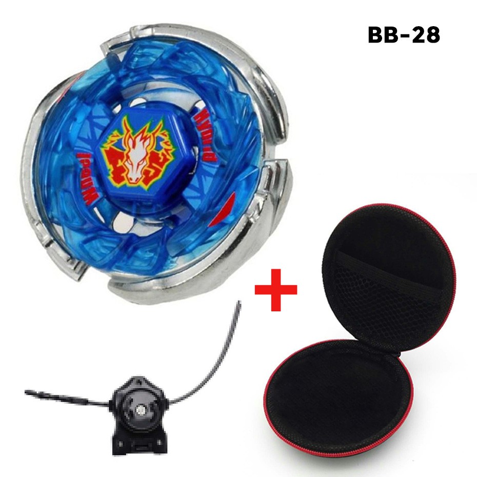 Bộ con quay kim loại Beyblade 4D BB28 Storm Pegasus kèm bệ phóng và hộp đựng cho trẻ em