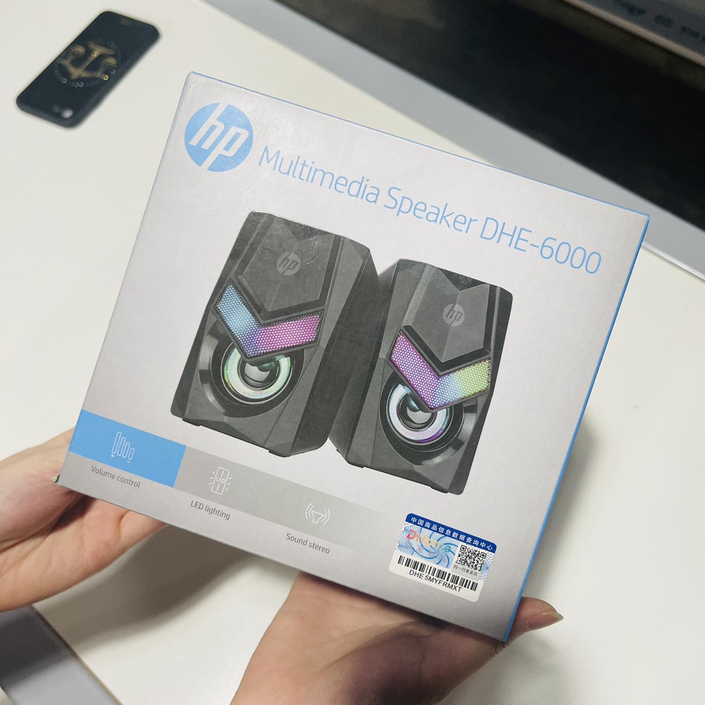 Loa máy tính HP DHE 6000 đèn led RGB Chính Hãng HP | BigBuy360 - bigbuy360.vn