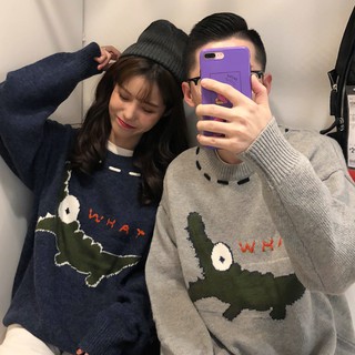 [ORDER] Áo len đôi hình cá sấu freesize nam nữ