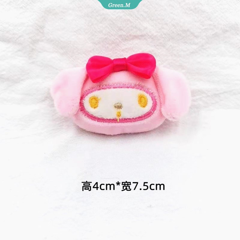 SANRIO Ghim Cài Áo Trang Trí Túi Xách Hình Chú Chó Mèo Bằng Vải Bông Dễ Thương Thời Trang Làm Quà Tặng Cho Nam Và Nữ