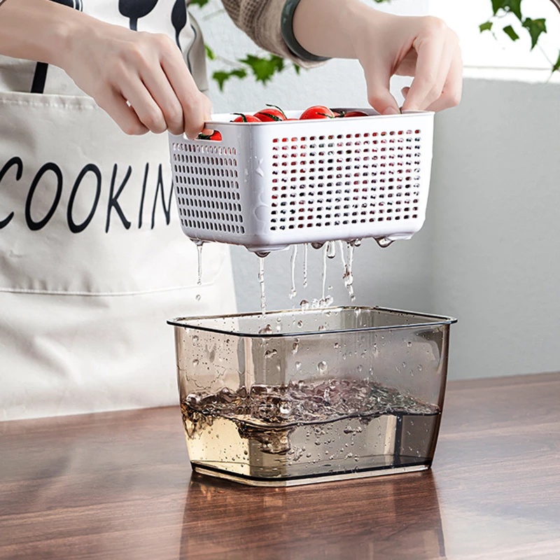 Set 1 / 2 Hộp Nhựa Đựng Thực Phẩm Đa Năng Tiện Dụng