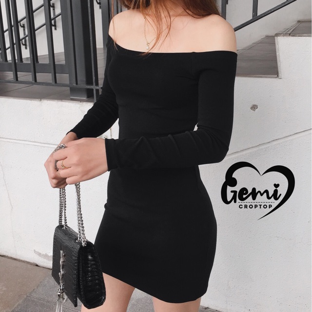 VÁY BODY TRỄ VAI BASIC TAY DÀI [GEMI SHOP] | BigBuy360 - bigbuy360.vn