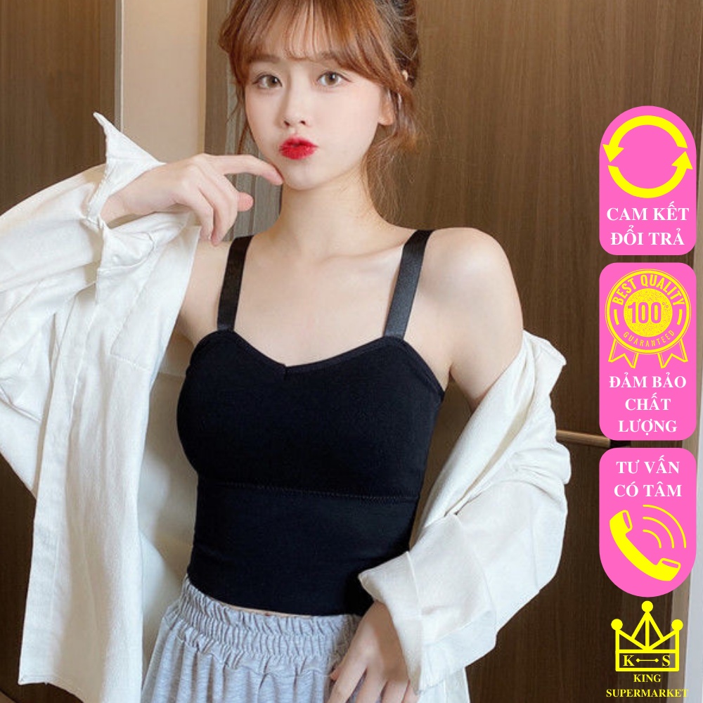 Áo Bra 2 Dây Bản To ABR949, Áo 2 Dây Có Sẵn Đẹm Ngực