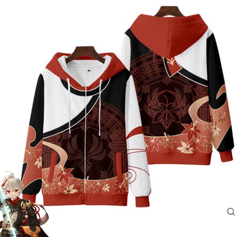 Áo Khoác Hoodie Hóa Trang Nhân Vật Kaedehara Kazuha Trong Genshin Impact